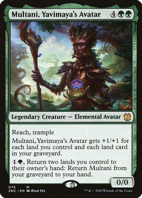 Multani, Yavimaya's Avatar from Zendikar Rising Commander (Mythic)