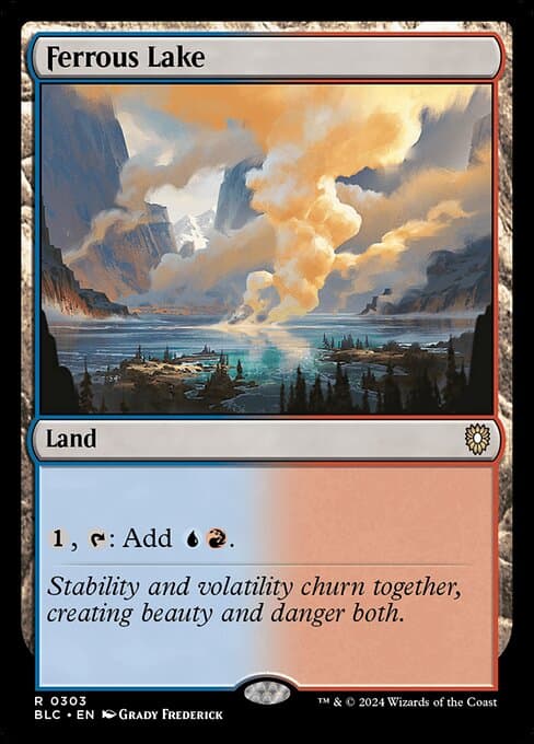Ferrous Lake from Bloomburrow Commander (Rare)