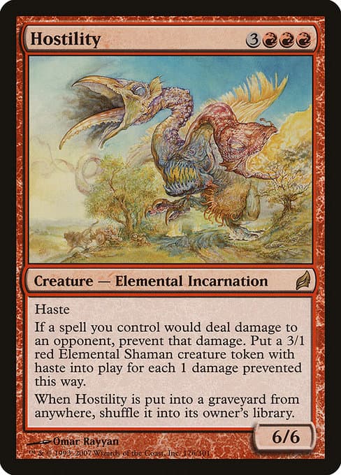 Hostility from Lorwyn (Rare)