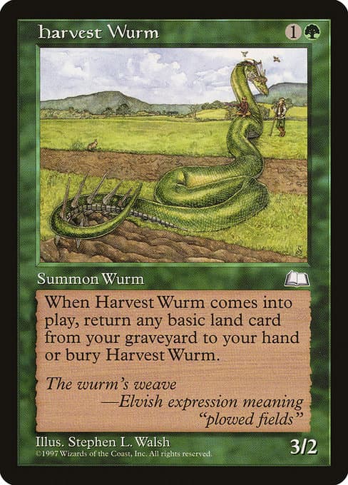 Harvest Wurm from Weatherlight (Common)