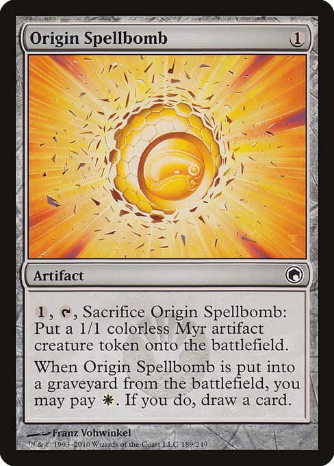 Origin Spellbomb from Scars of Mirrodin (Common)