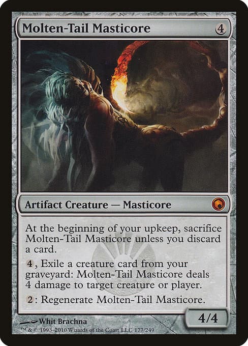 Molten-Tail Masticore from Scars of Mirrodin (Mythic)