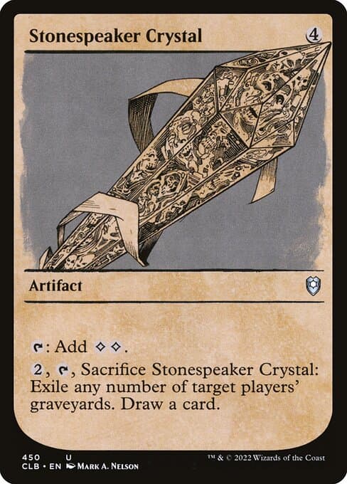 Stonespeaker Crystal from Commander Legends: Battle for Baldur's Gate (Uncommon)