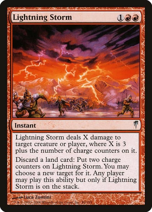 Lightning Storm from Coldsnap (Uncommon)