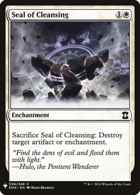 Seal of Cleansing from The List (Common)