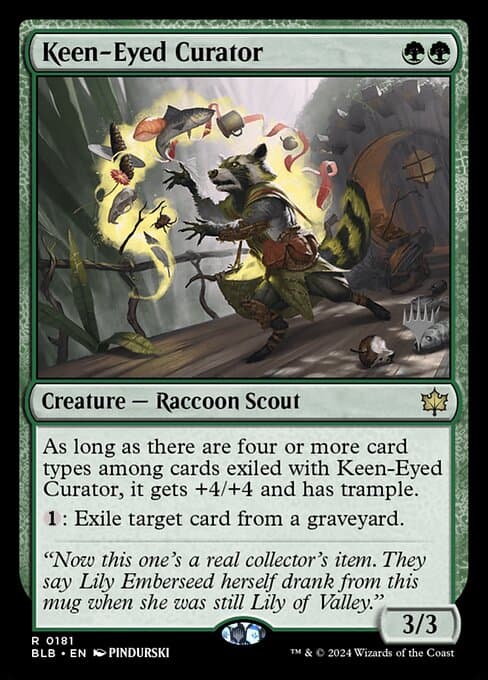 Keen-Eyed Curator from Bloomburrow Promos (Rare)