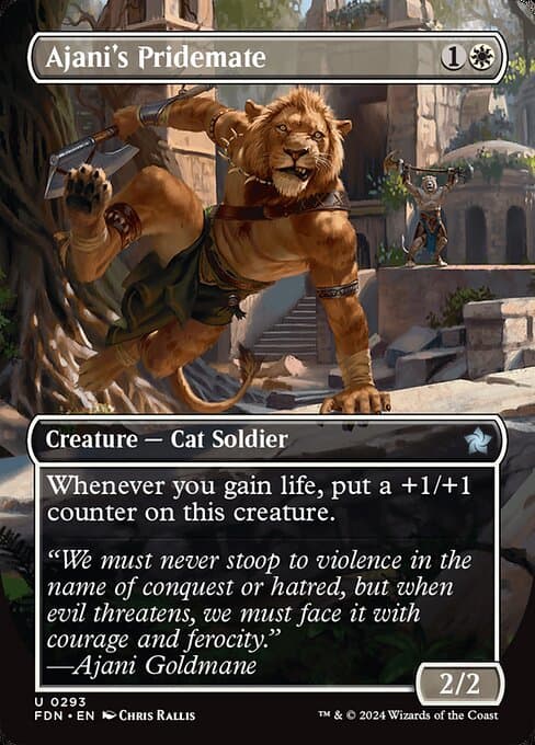Ajani's Pridemate from Foundations (Uncommon)