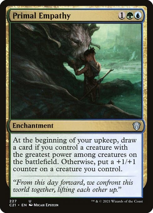 Primal Empathy from Commander 2021 (Uncommon)