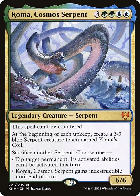 Koma, Cosmos Serpent from Kaldheim (Mythic)