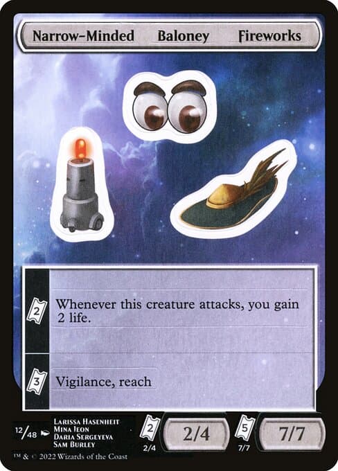 Narrow-Minded Baloney Fireworks from Unfinity Sticker Sheets (Common)