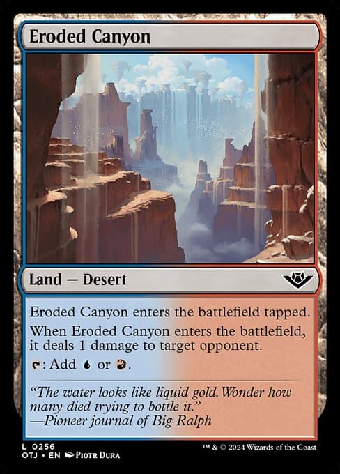 Eroded Canyon from Outlaws of Thunder Junction (Common)