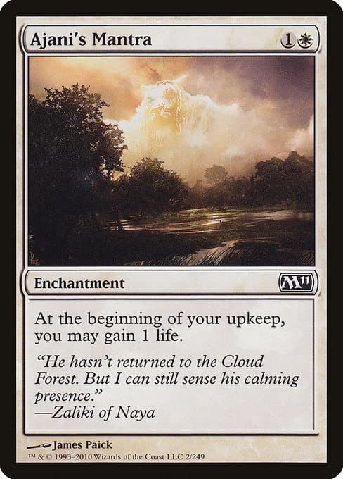 Ajani's Mantra from Magic 2011 (Common)