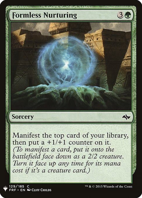 Formless Nurturing from The List (Common)