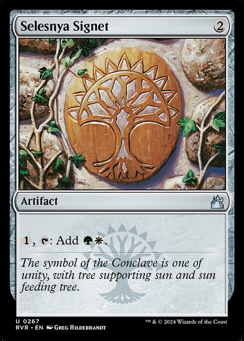 Selesnya Signet from Ravnica Remastered (Uncommon)
