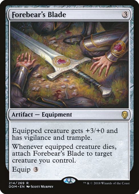 Forebear's Blade from Dominaria (Rare)