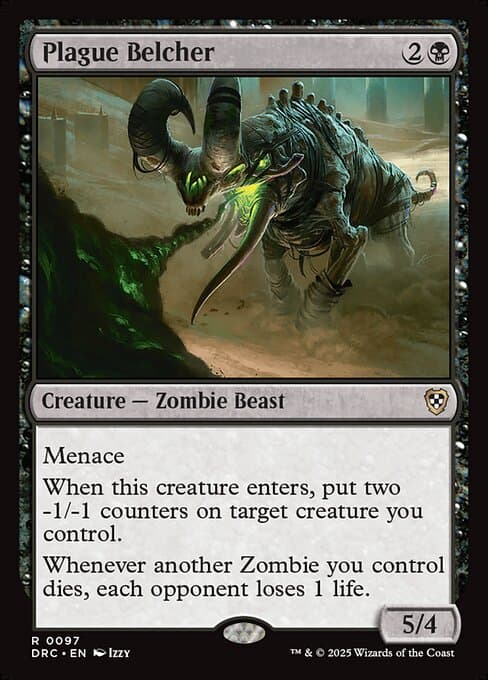 Plague Belcher from Aetherdrift Commander (Rare)