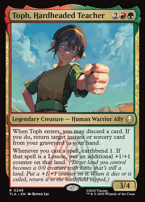 Toph, Hardheaded Teacher (Rare)