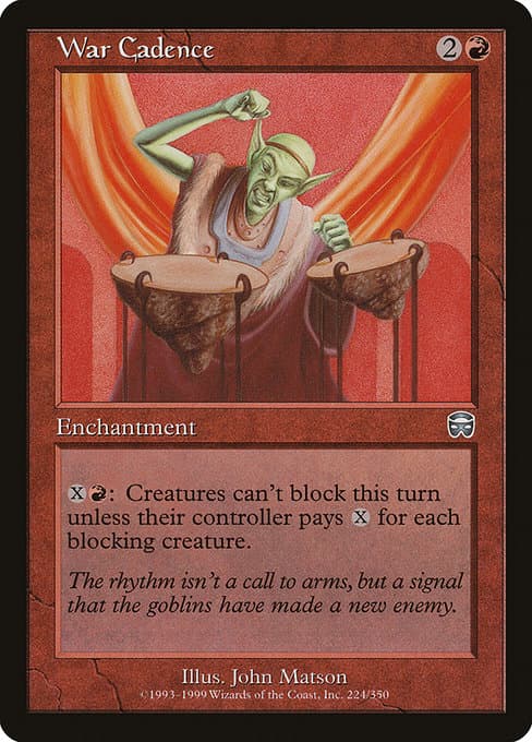 War Cadence from Mercadian Masques (Uncommon)