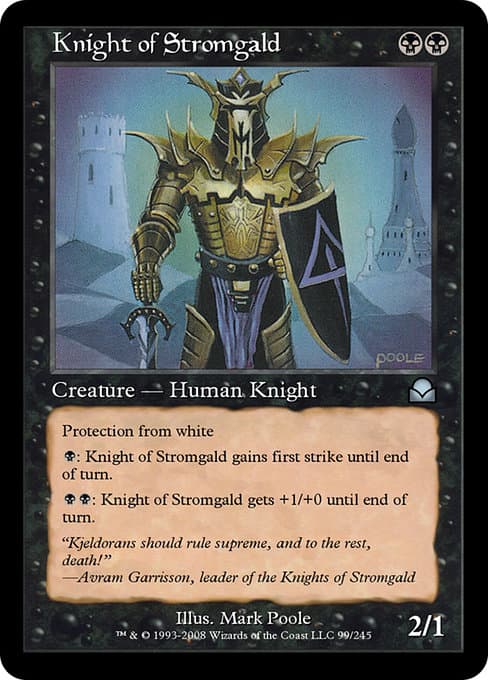 Knight of Stromgald from Masters Edition II (Uncommon)