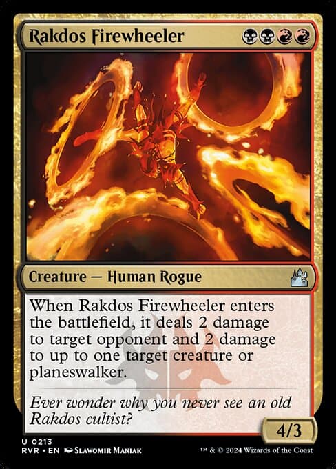 Rakdos Firewheeler from Ravnica Remastered (Uncommon)