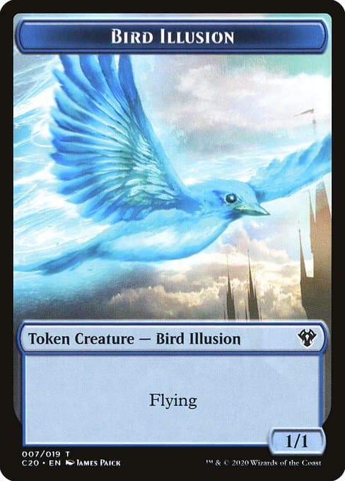 Bird Illusion from Commander 2020 Tokens (Common)