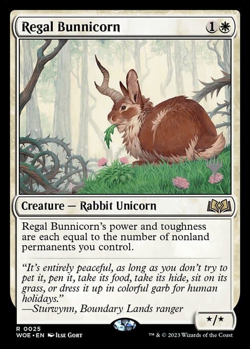 Regal Bunnicorn from Wilds of Eldraine Promos (Rare)