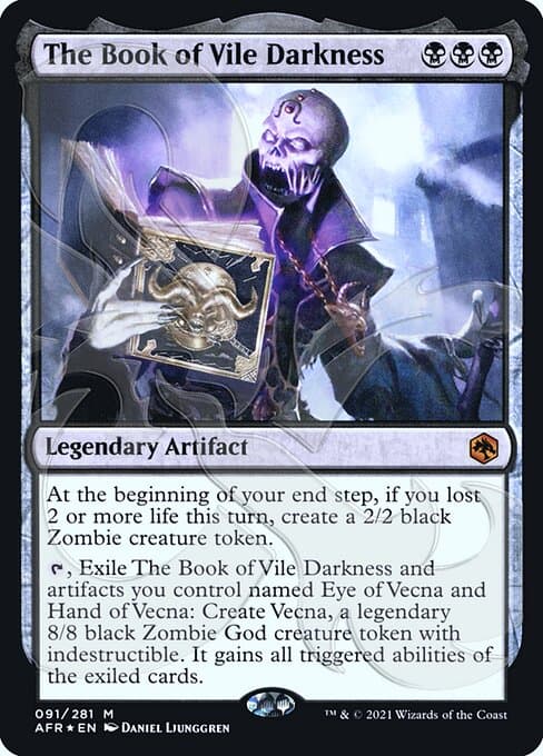 The Book of Vile Darkness from Adventures in the Forgotten Realms Promos (Mythic)
