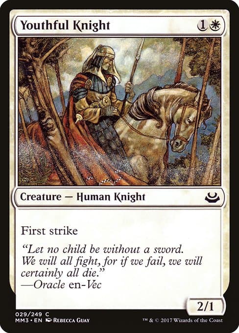 Youthful Knight from Modern Masters 2017 (Common)