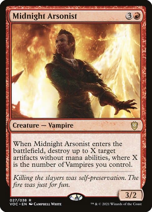 Midnight Arsonist from Crimson Vow Commander (Rare)