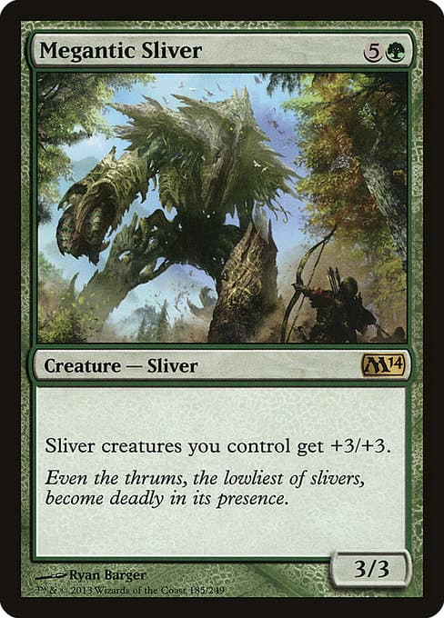 Megantic Sliver from Magic 2014 (Rare)