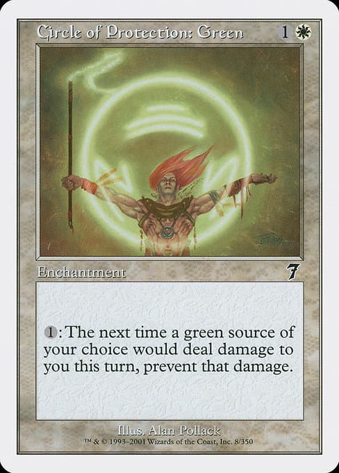 Circle of Protection: Green from Seventh Edition (Common)