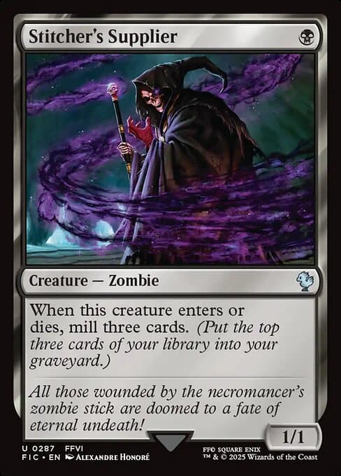 Stitcher's Supplier from Final Fantasy Commander (Uncommon)