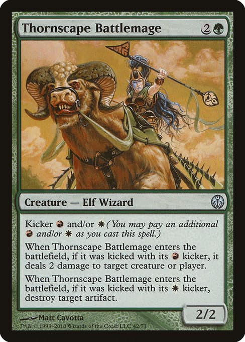 Thornscape Battlemage from Duel Decks: Phyrexia vs. the Coalition (Uncommon)