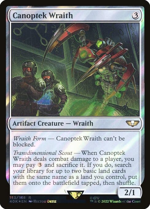 Canoptek Wraith from Warhammer 40,000 Commander (Rare)