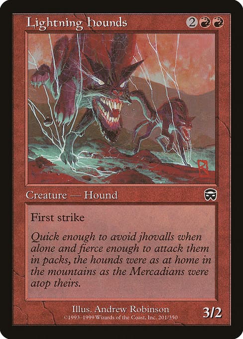 Lightning Hounds from Mercadian Masques (Common)