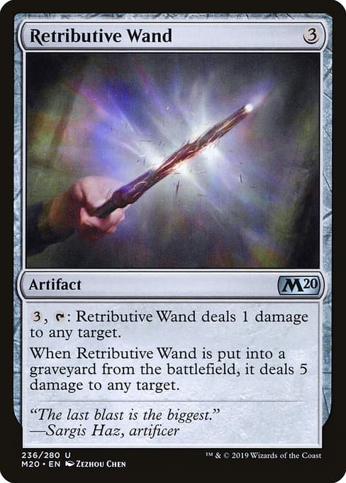 Retributive Wand from Core Set 2020 (Uncommon)