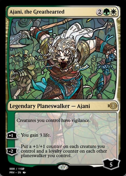 Ajani, the Greathearted from Magic Online Promos (Rare)