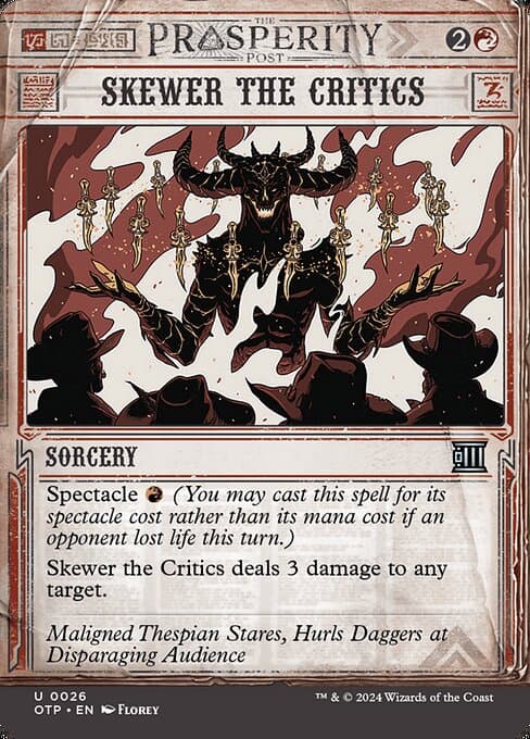 Skewer the Critics (Uncommon)