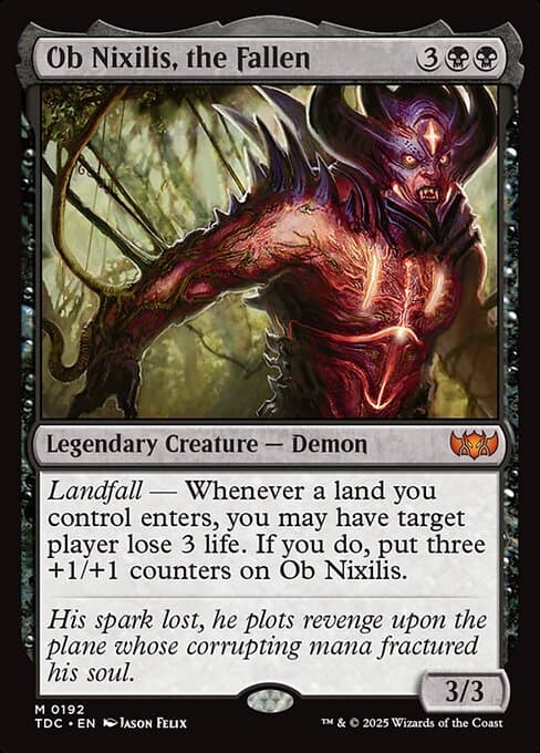 Ob Nixilis, the Fallen from Tarkir: Dragonstorm Commander (Mythic)