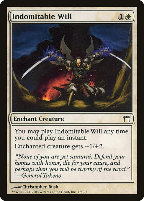 Indomitable Will from Champions of Kamigawa (Common)