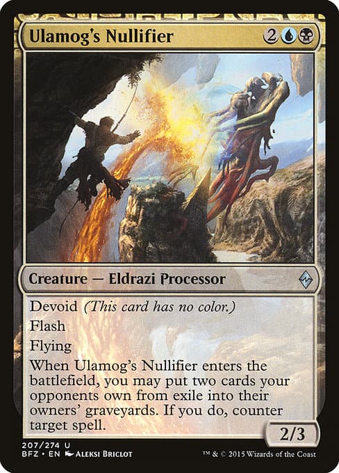 Ulamog's Nullifier from Battle for Zendikar (Uncommon)