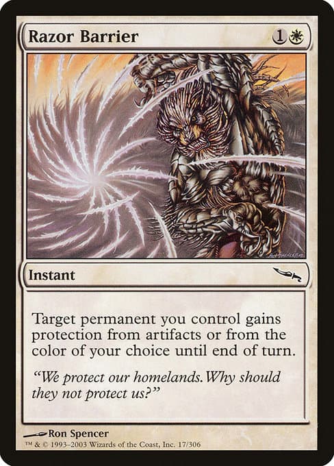 Razor Barrier from Mirrodin (Common)