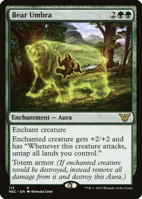 Bear Umbra from Neon Dynasty Commander (Rare)
