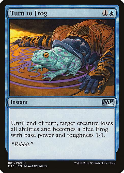 Turn to Frog from Magic 2015 (Uncommon)