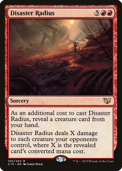 Disaster Radius from Commander 2015 (Rare)