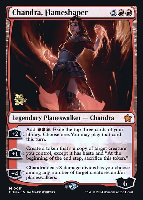Chandra, Flameshaper from Foundations Promos (Mythic)