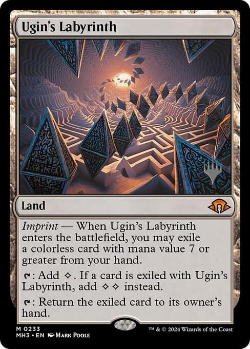 Ugin's Labyrinth from Modern Horizons 3 Promos (Mythic)