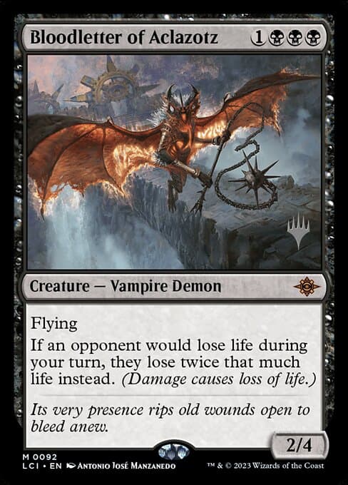 Bloodletter of Aclazotz from The Lost Caverns of Ixalan Promos (Mythic)