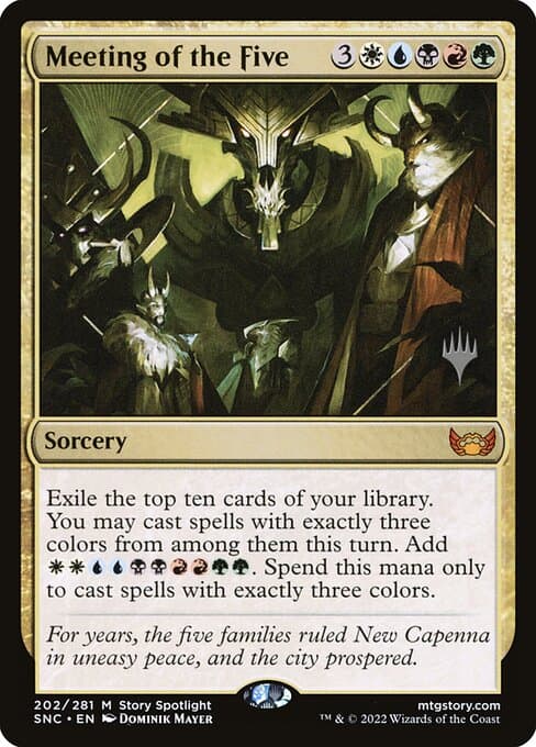 Meeting of the Five from Streets of New Capenna Promos (Mythic)