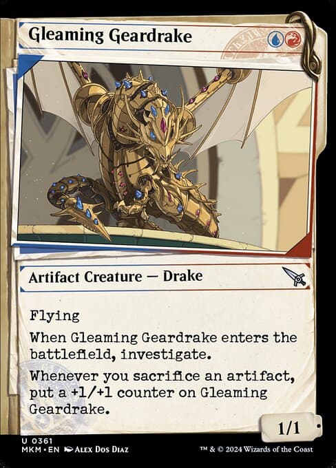 Gleaming Geardrake from Murders at Karlov Manor (Uncommon)